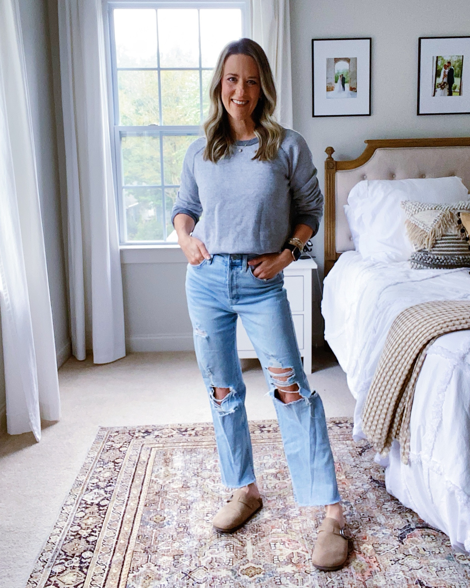 Casual weekend vibes over here. My husband shrank his sweater so it’s become one of my faves. 

Elevated Mom Style | Casual Outfit Idea | Weekend Outfit Idea | Clog outfit Idea | Nursing friendly outfit | Errands outfit | Fall Outfit Inspo | Affordable Fall Fashion

#LTKfindsunder100 #LTKfamily #LTKfindsunder50