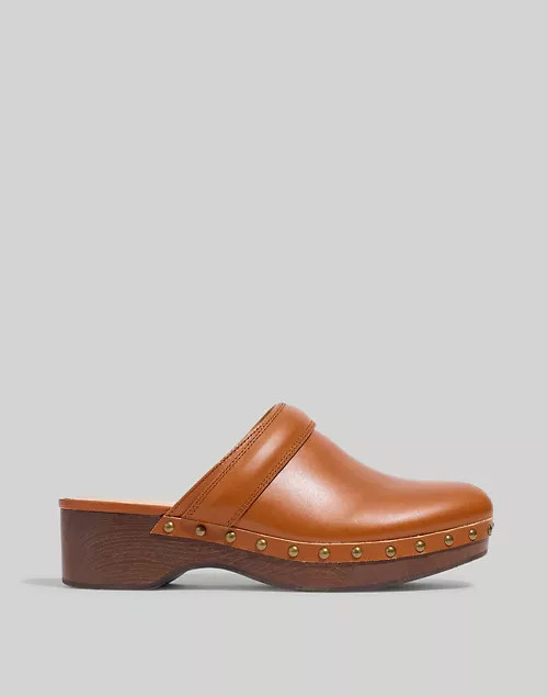 The Cecily Clog in Oiled Leather | Madewell