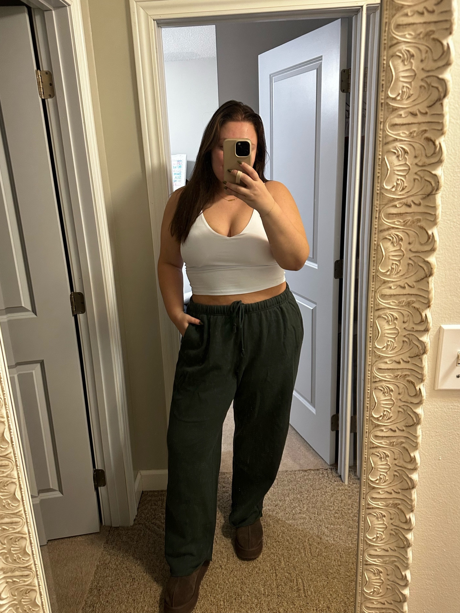 10/10 comfies for lounging around or running errands! Xxl in tank/sweatshirt and XL in pants!

#LTKstyletip #LTKfindsunder100 #LTKplussize