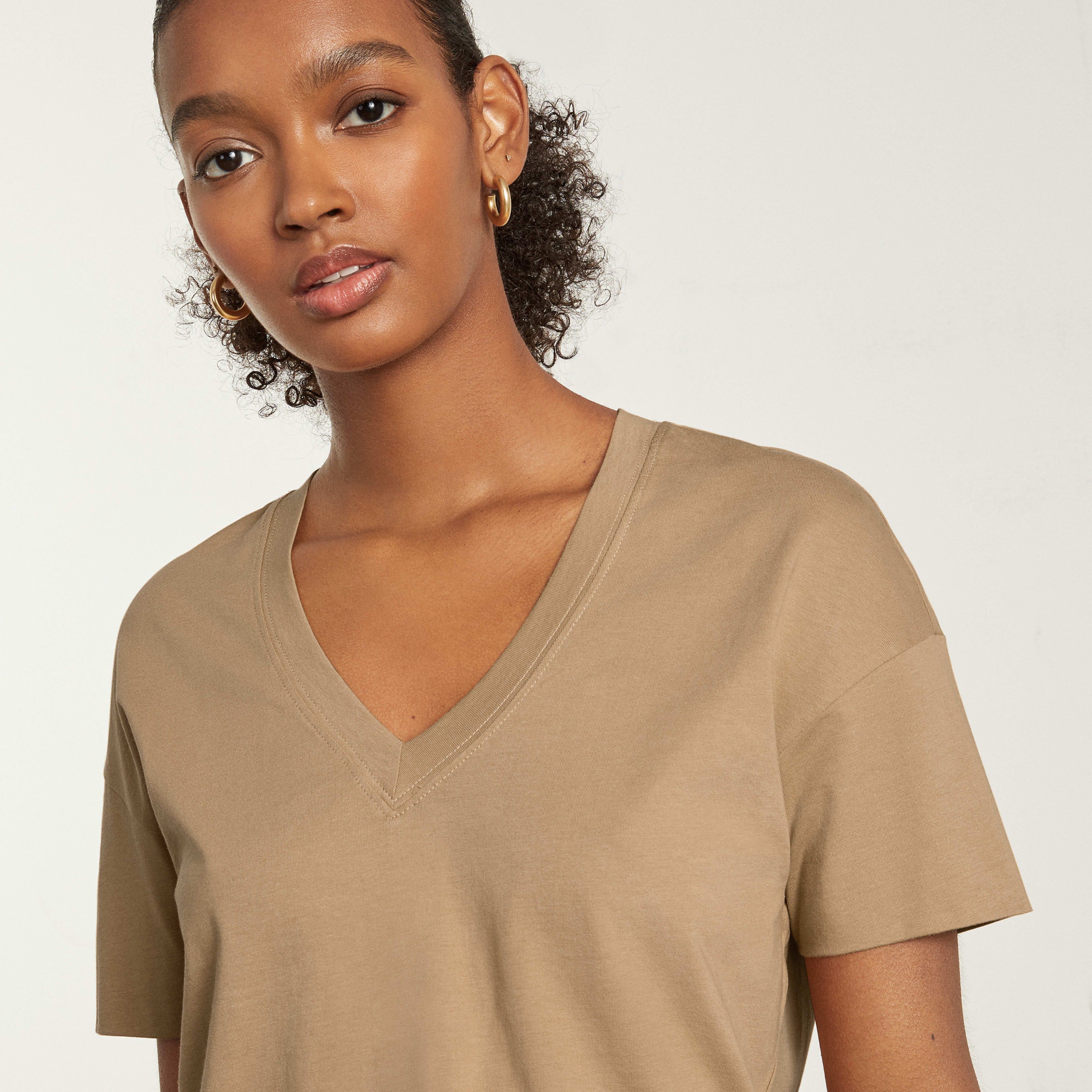 The Organic Cotton Slouchy V-Neck | Everlane