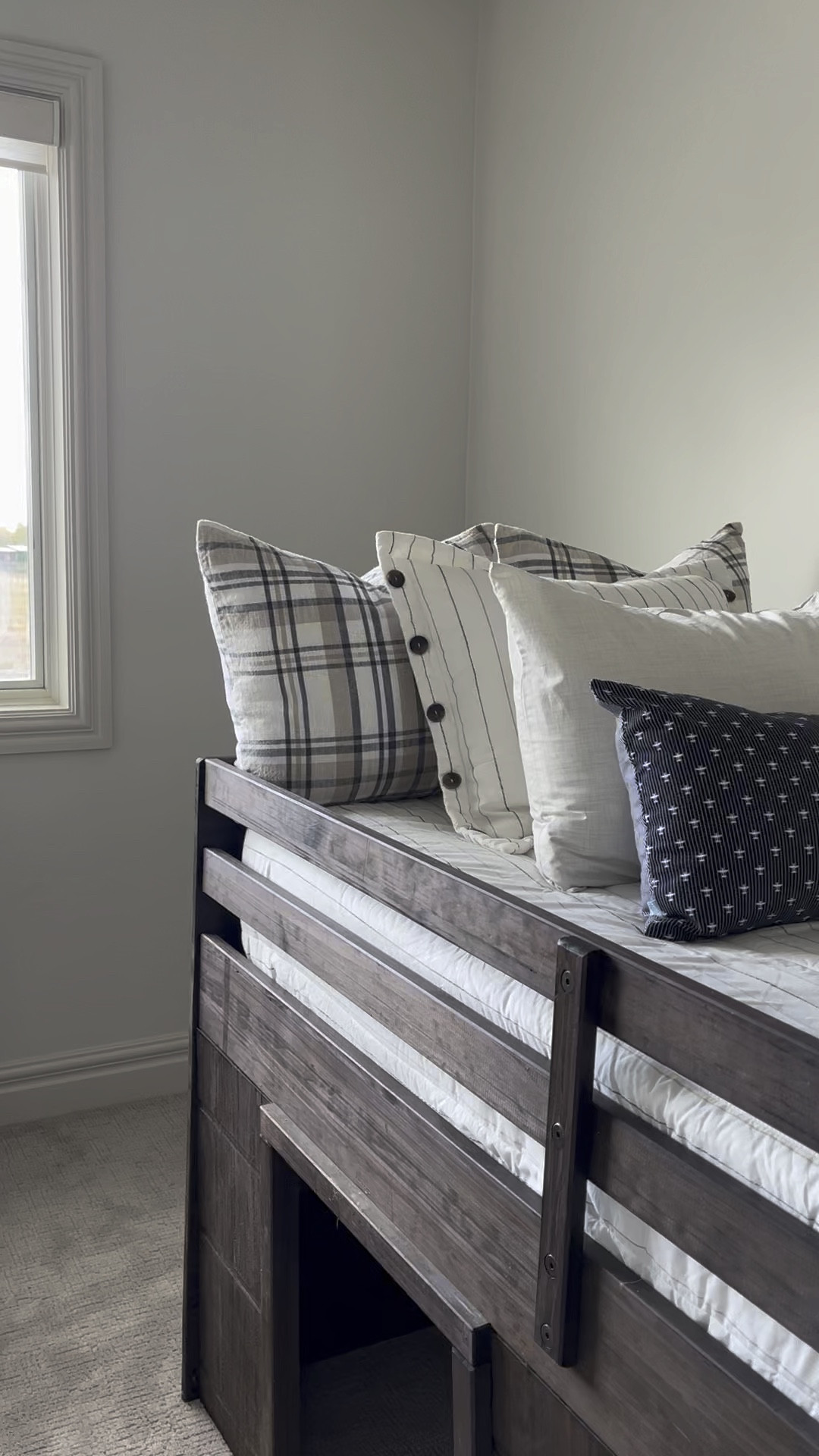 Perfect kid loft bed. My son loves his bed with its secret hideout underneath, the little ladder at the end, the shelf, and the drawer for storage.

#loftbed #kidbedroom #bed

Wood bed frame, boy bedroom, wood bed, furniture, bed frame, kid bed, bedroom inspo, bed, loft bed, boy room, neutral bedding

#LTKfamily #LTKhome #LTKkids