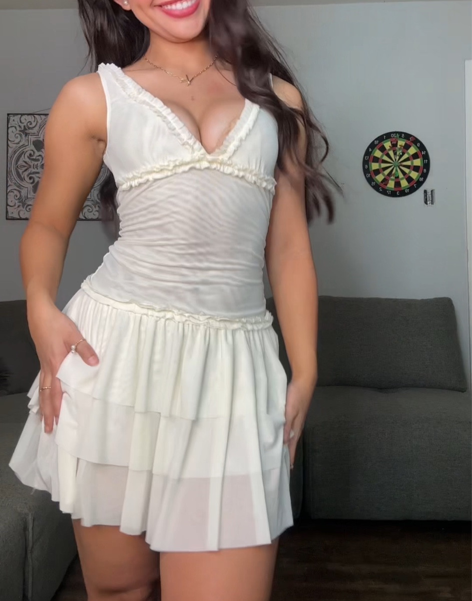 Cute flowy cream mini dress!! 

#LTKTravel #LTKMostLoved #LTKSeasonal