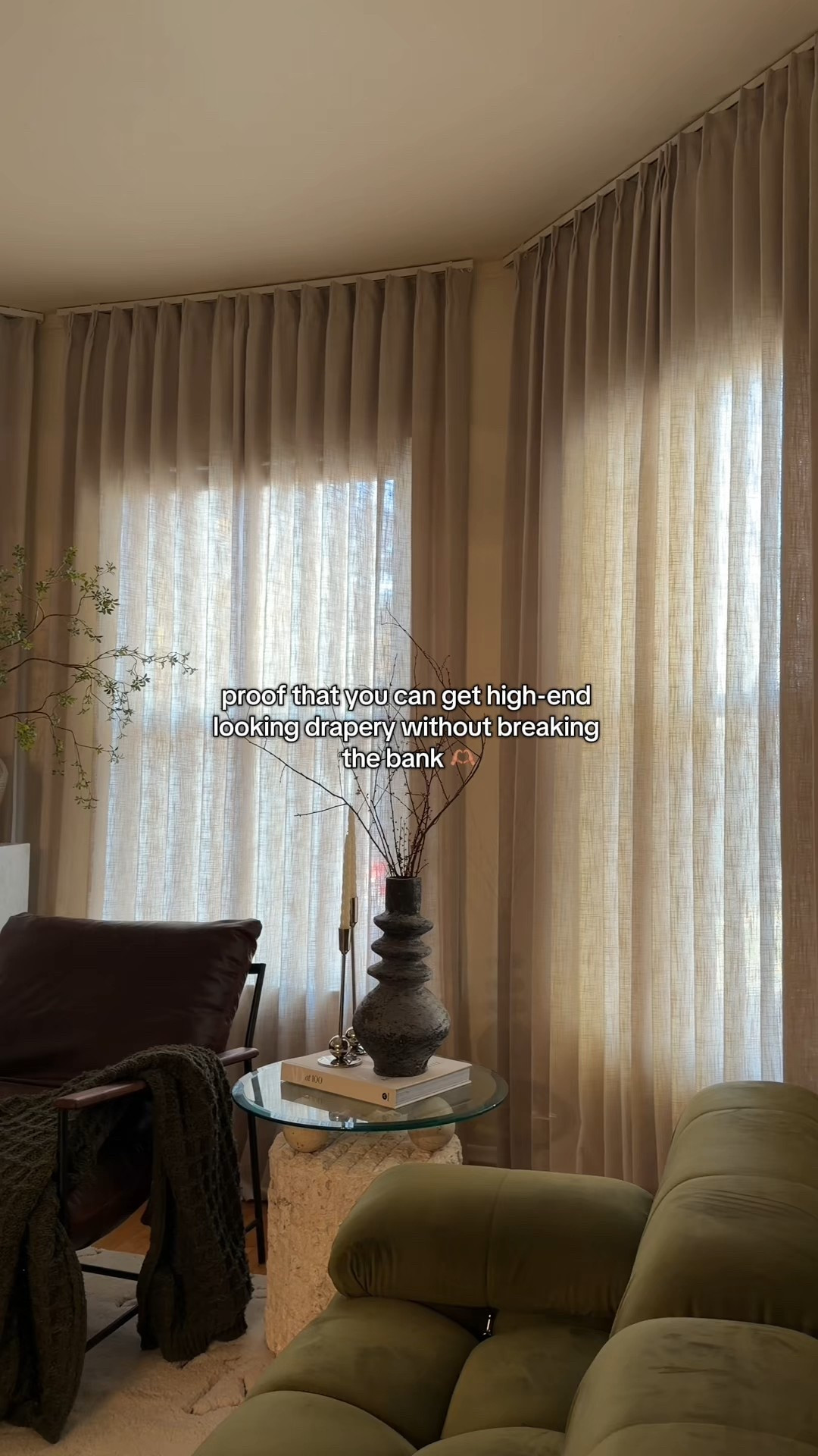 Nice curtains, beige curtains, tan curtains, affordable curtains 