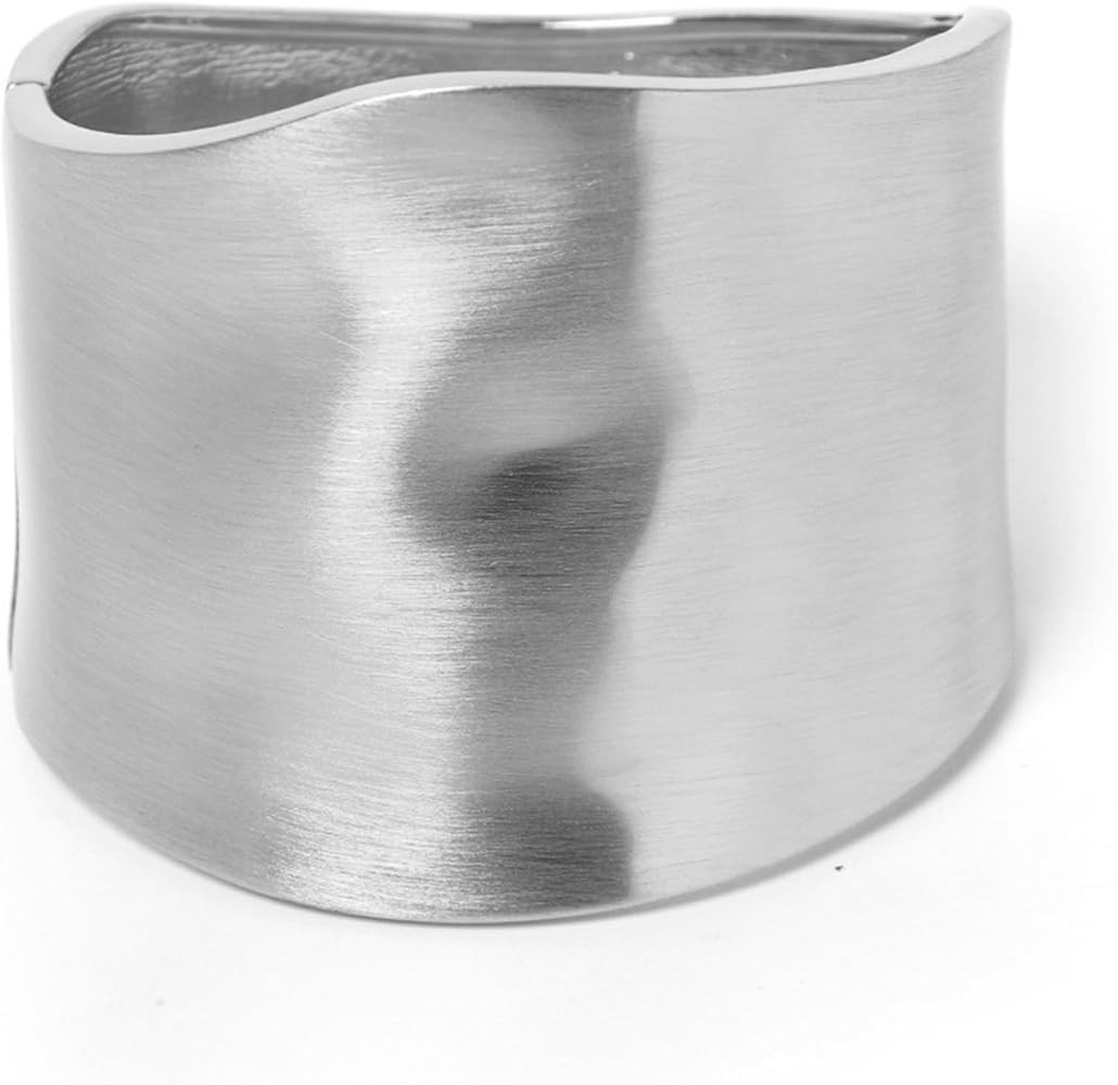 1-3Pcs Bangles Bracelets for Women Chunky Polished-Finish Wrist Cuff Wrap Bangle Opening Wide-Gro... | Amazon (US)