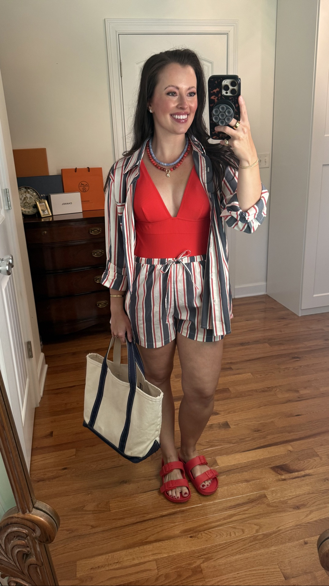 4th of July outfits @Target 
Swimwear beachwear 
Americana style 
Summer outfits 
Summer dresses
Vacation outfits beach 
Date night outfits 
Target summer outfits 
Red one piece swimsuit 
Swimsuit & matching cover up

Medium red one piece swimsuit
Striped matching set - small in both
Ll bean boat & tote canvas bag

#LTKTravel #LTKSwim #LTKSeasonal
