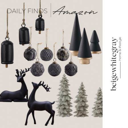 Moody Amazon home finds for your holiday decor!! Add a hint of black for that pretty modern look!! Beigewhitegray 

#LTKstyletip #LTKhome #LTKHoliday