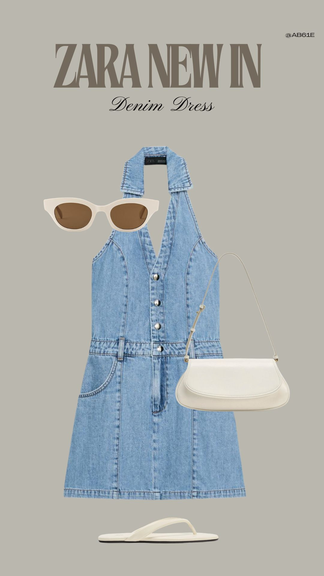 Zara Denim Dress 😍  

Halterneck Denim Dress,  Summer Denim Outfit, Casual Holiday Look, Minimal Summer Styling, Summer Essential, UK Summer, Summer Holiday  

 #LTKuk #LTKsummer #LTKeurope