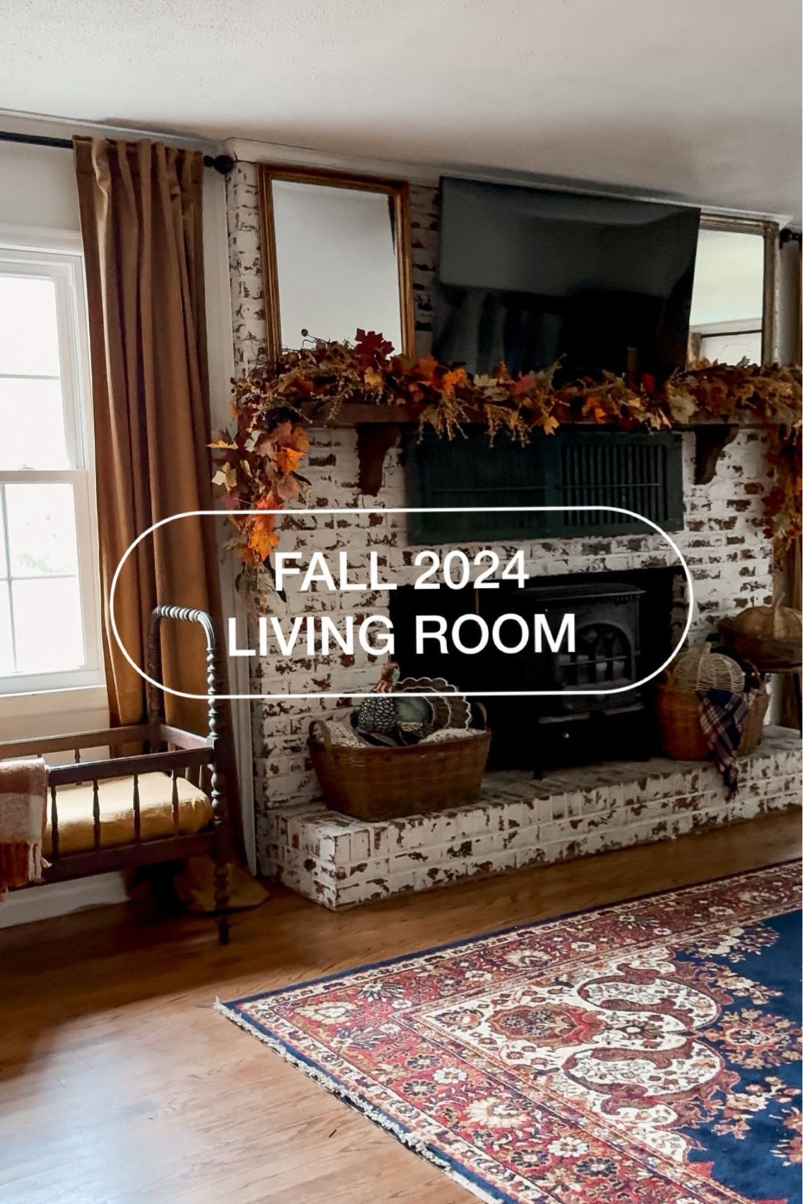 2024 Fall living room wrapped up! I’d be crazy not to take advantage of a clean and fall-styled home after the magazine photo shoot! Ha! 

❓What’s your favorite season/holiday to decorate? 

Fall? Halloween? Hanukkah? Christmas? Winter? Spring? Summer? Patriotic? Easter? St. Patrick’s Day? Valentine’s Day? Am I missing one? 😝

#falldecor #farmhousedecor #fireplace #mantel #mantle #fireplacedecor #autumnvibes #fallvibes