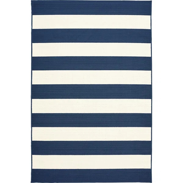 Henley Navy Indoor/Outdoor Area Rug | Wayfair Professional
