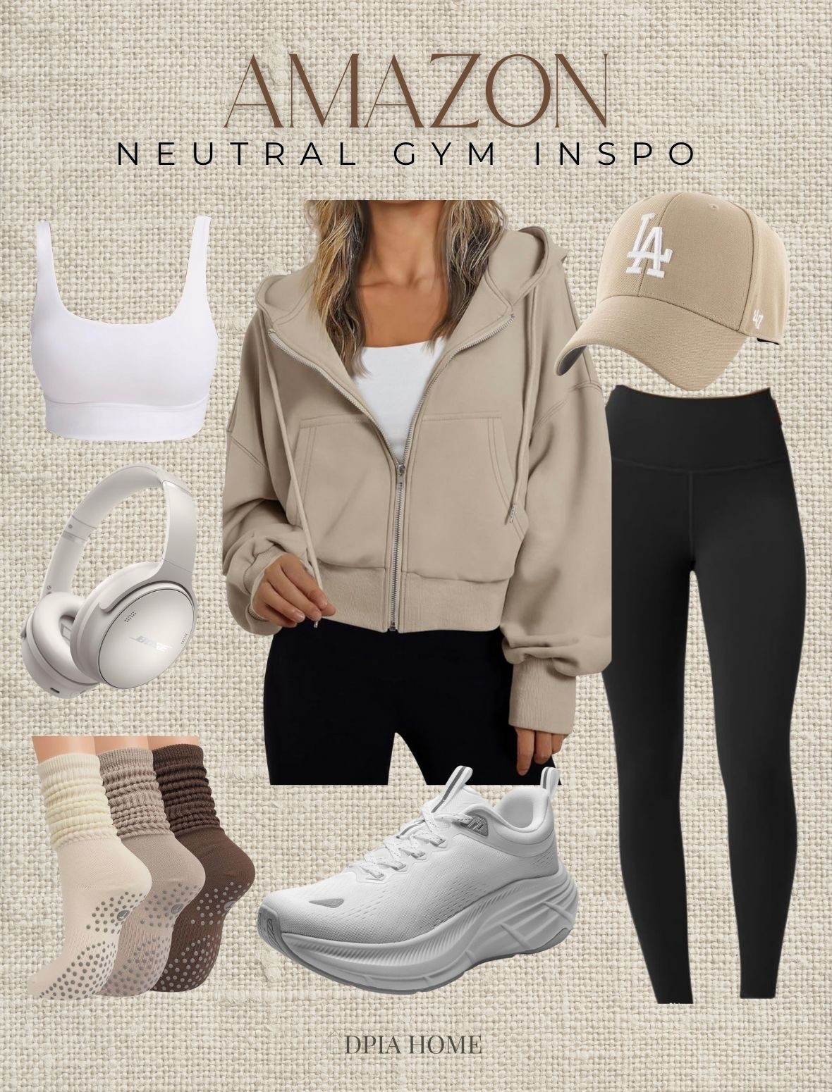 Neutral Gym Outfits from Amazon 🤎

clothing | apparel | fitness | casual | affordable | leggings | hoodie | sports bra | sneakers | socks



#LTKActive #LTKfitnessgoals #LTKSaleAlert