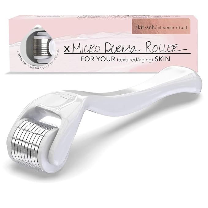 Kitsch Derma Roller, Cosmetic Microneedle Roller for Face.25 mm Micro Needle Facial Roller, 540 N... | Amazon (US)