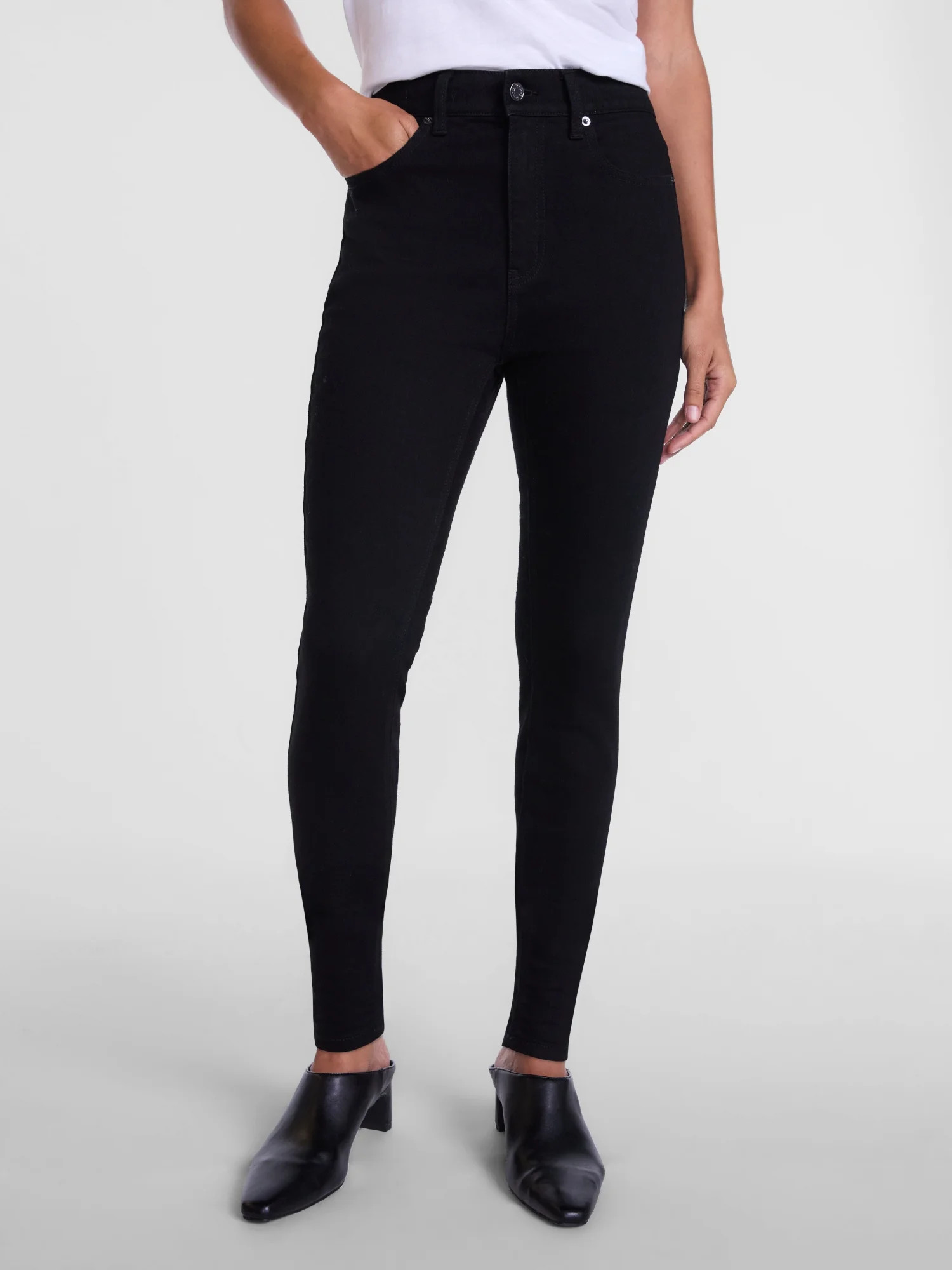 Scenario Women's High Rise Skinny Jeans, 29" Inseams, Sizes 0-20 | Walmart (US)
