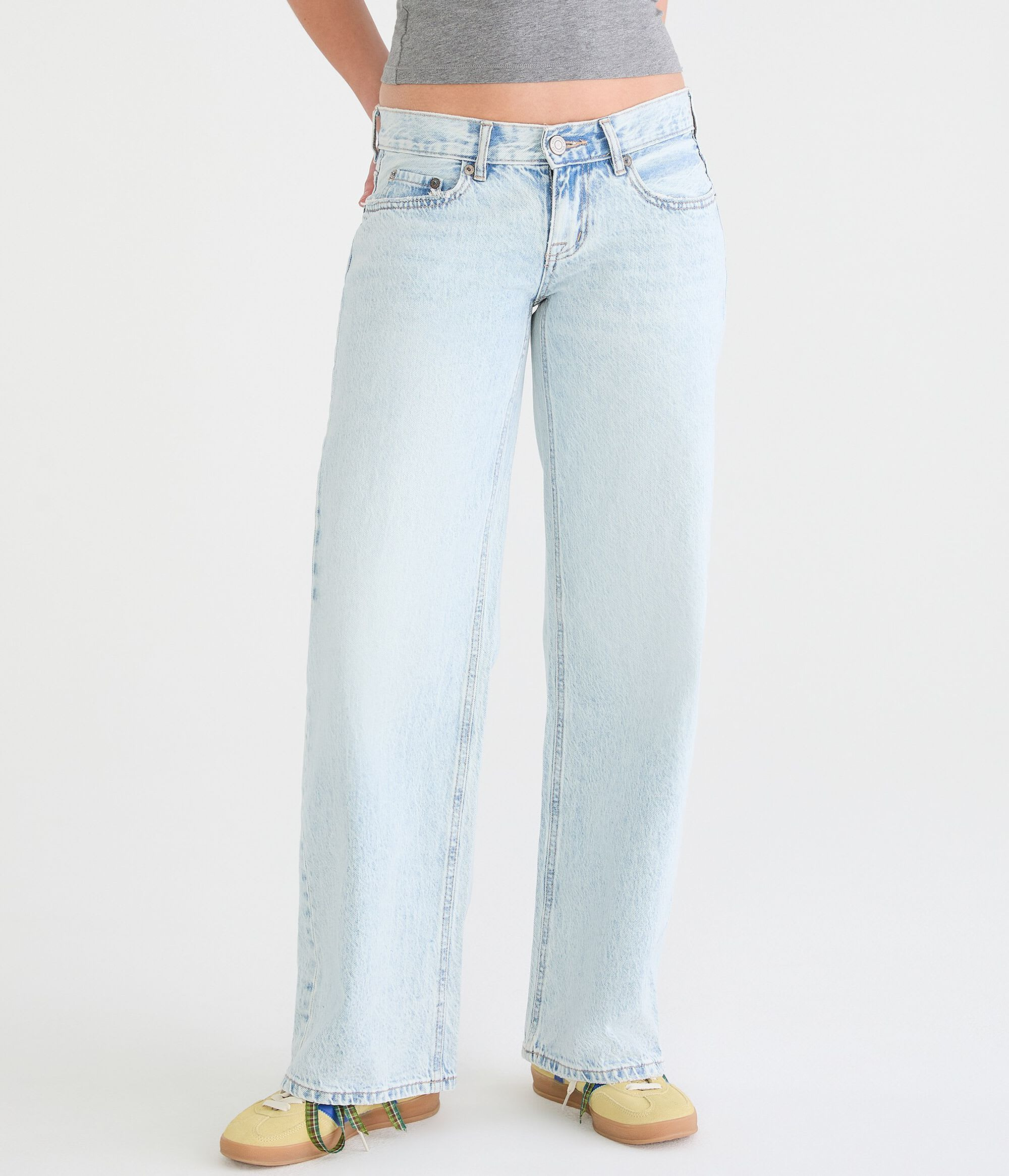 Aeropostale Super Low-Rise Baggy Wide Leg Jean | Shop Simon