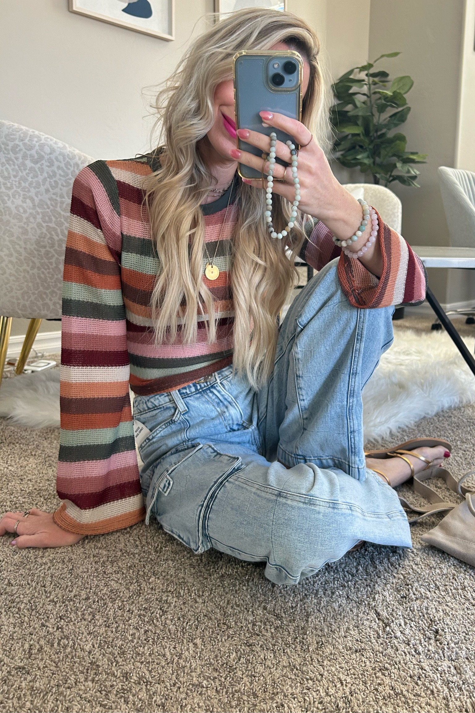 This striped top is perfect so lightweight and confident! The bell sleeves are so cute! And it’s only $9 haha how is that possible? And these jeans are $29! A total steal!! 

#LTKSpringSale #LTKshoecrush #LTKstyletip