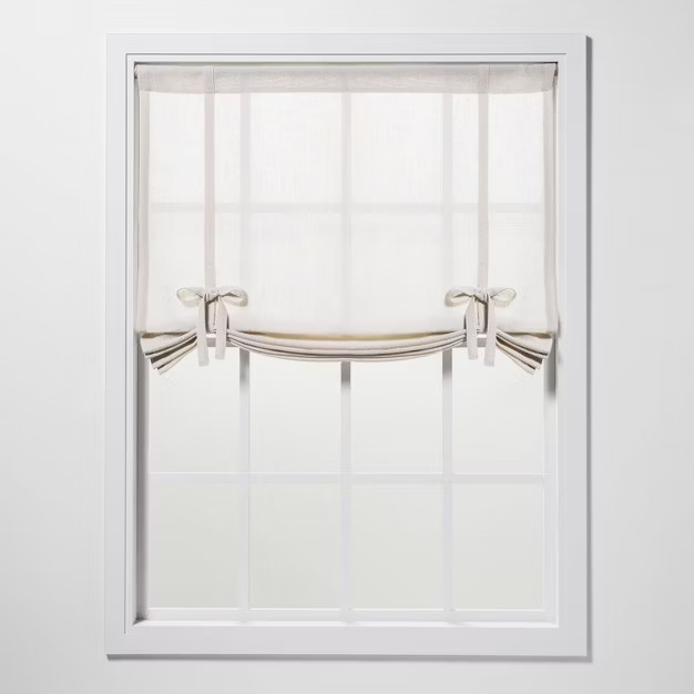 1pc 42"x63" Light Filtering Bonaire Balloon Window Shade Beige - Threshold™ | Target