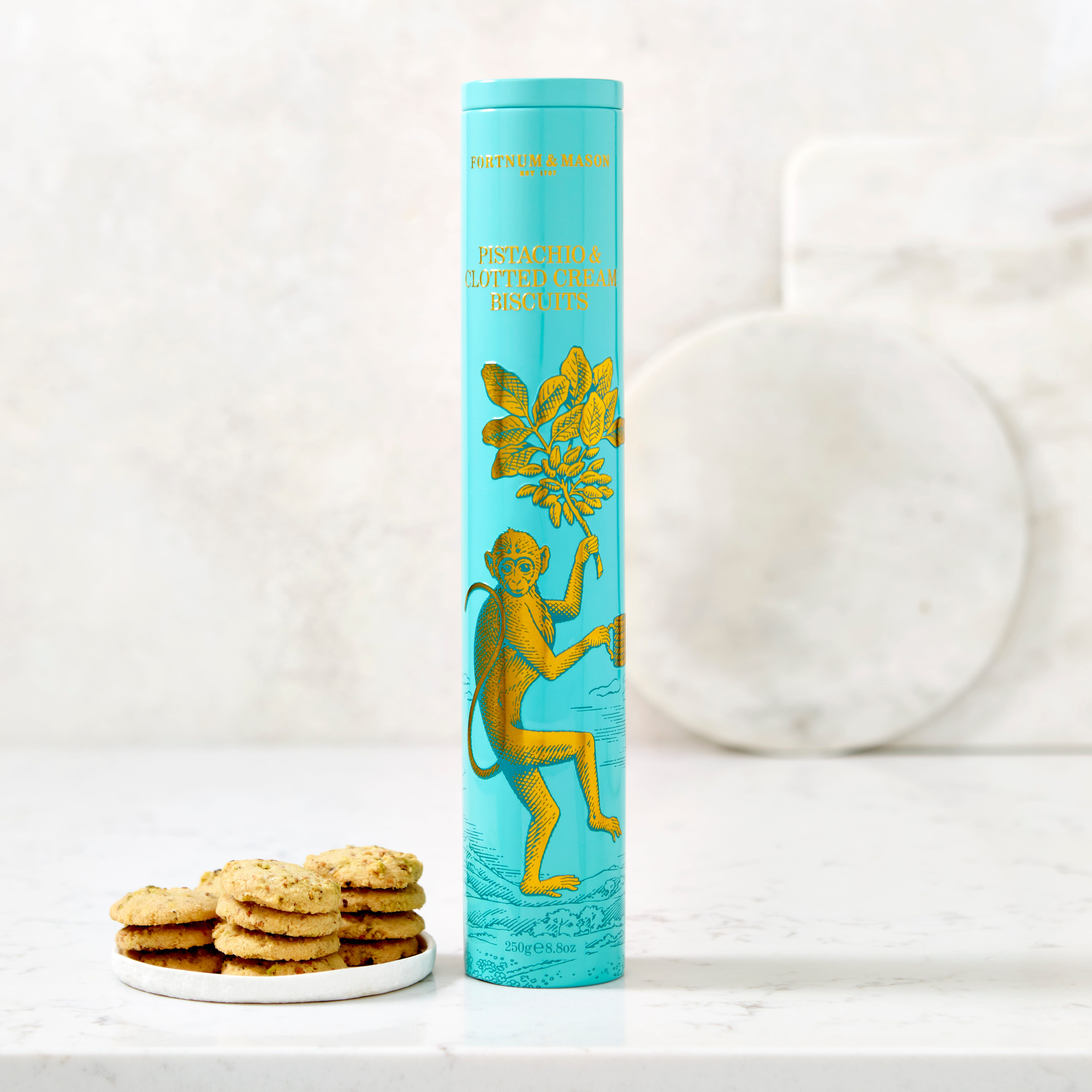 Pistachio & Clotted Cream Biscuits, 250g | Fortnum & Mason