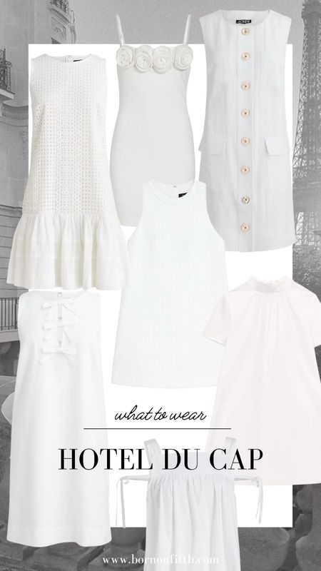 What to Wear Travel series: Hotel du Cap white shift dresses! Love a white moment for summer. 

Bridal honeymoon dresses
White dress
Vacation outfits 

#LTKstyletip #LTKwedding #LTKtravel