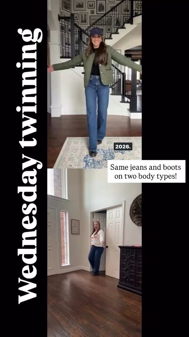 Twinning with Kristy
@nordstrom jeans (I sized down one and Kristy is TTS) 
@nordstrom Chelsea boot (selling quickly, linked similar)

#LTKFindsUnder50 #LTKMidsize #LTKootd