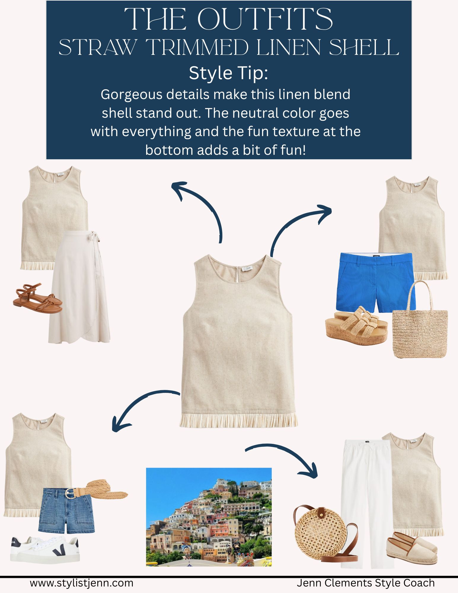 This week’s capsule is all about making the most of fewer pieces.
Here’s how I styled the Linen Shell  4 different ways — all shoppable right here.
✔️ All pieces under $75
✔️ 40–70% off during the All-Star Sale
📩 Full calendar in my email or pinned in stories! 

 #LTKSeasonal #LTKOver40 #LTKSaleAlert