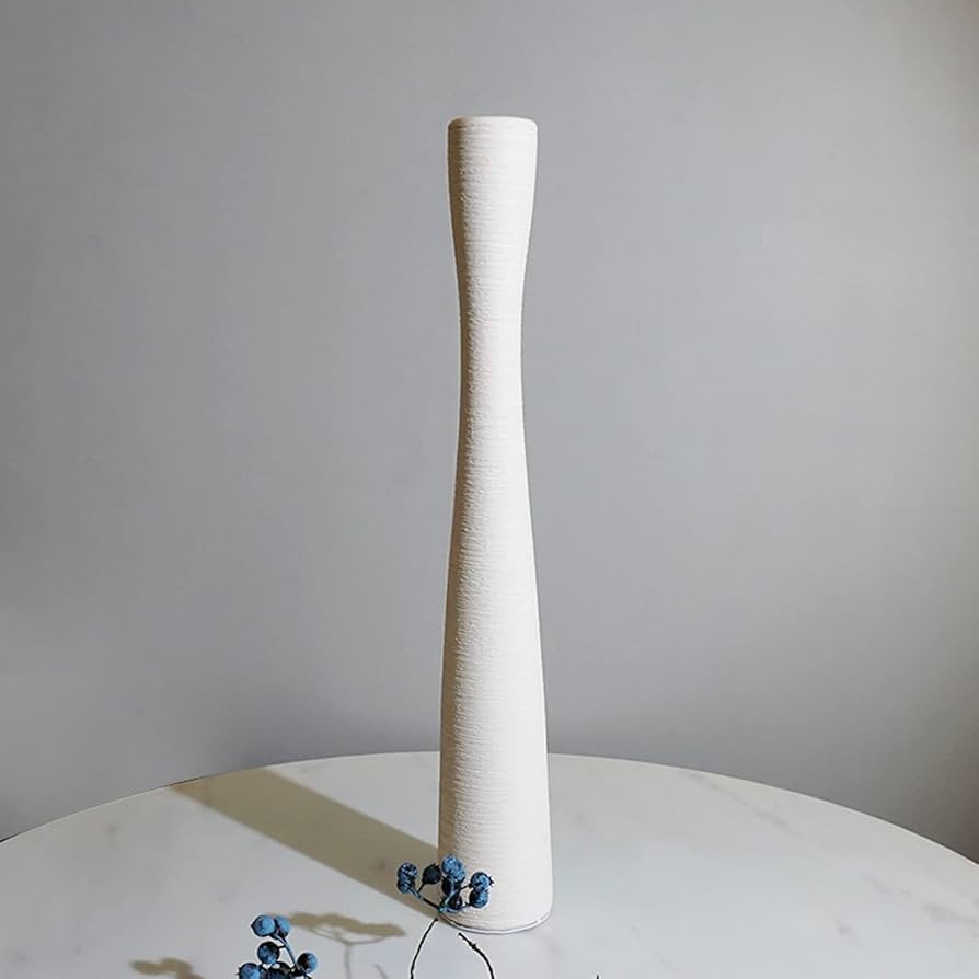 AETVRNI White Ceramic Vase,20" Tall Floor Vase,Modern Minimalist Slender Flowers Vases for Branch... | Amazon (US)