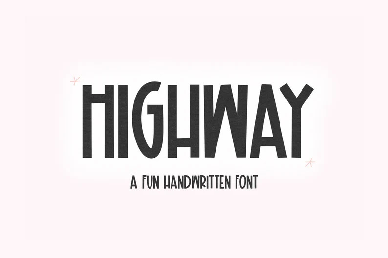 Highway Font Handwritten Font, Cricut Fonts, Cute Font, Procreate Fonts, Fonts for Cricut, Tall F... | Etsy (US)