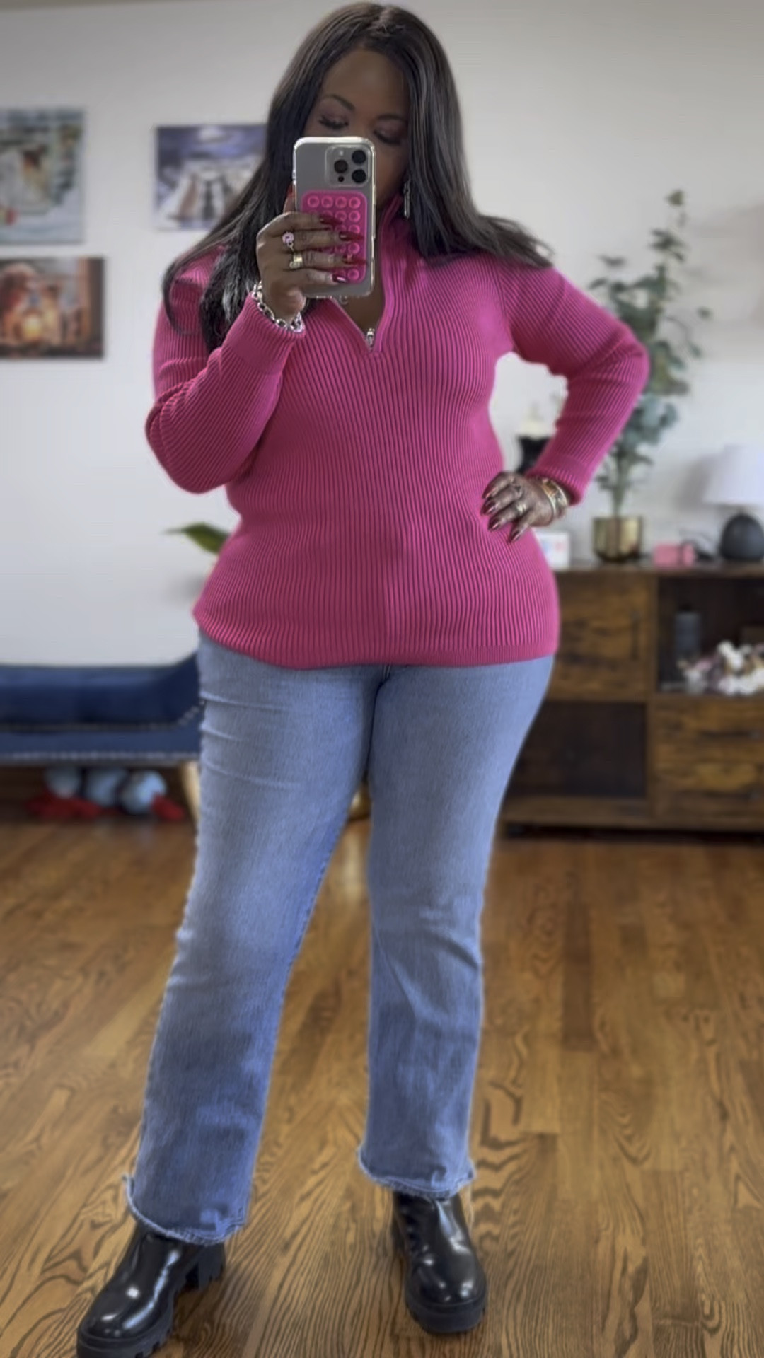 Thinking pink. 🚨FLASH SALE ON THE TOP!🚨 And stepping out in my favorite Gucci snow boots!!

#LTKSaleAlert #LTKShoeCrush #LTKWatchNow