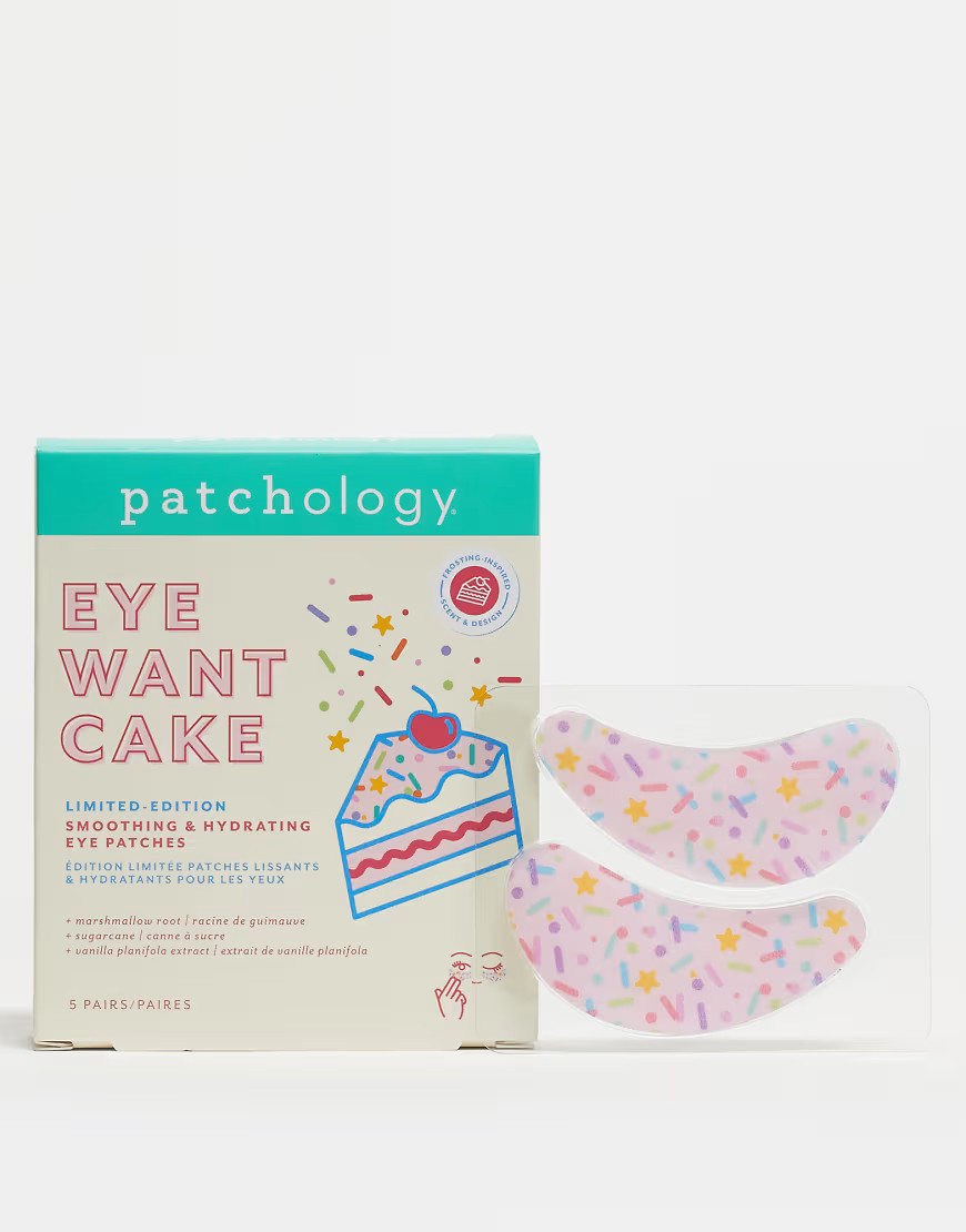 Patchology Eye Want Cake Limited Edition Smoothing & Hydrating Eye Patches x5-No color | ASOS (Global)