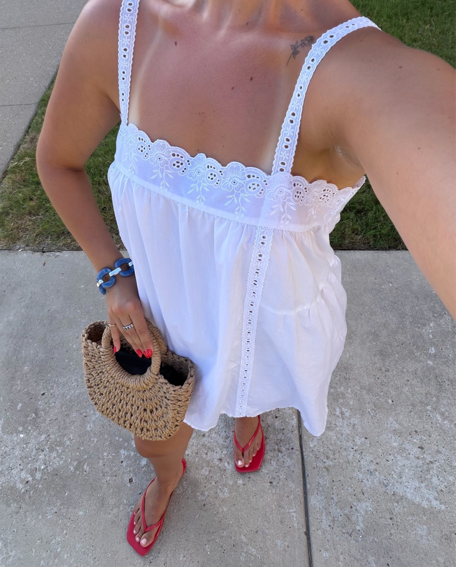 Dress is Laneway the Label 
Bag was gifted unsure of brand 
Bracelet old J Crew

#LTKdayinmylife #LTKgrwm #LTKootd