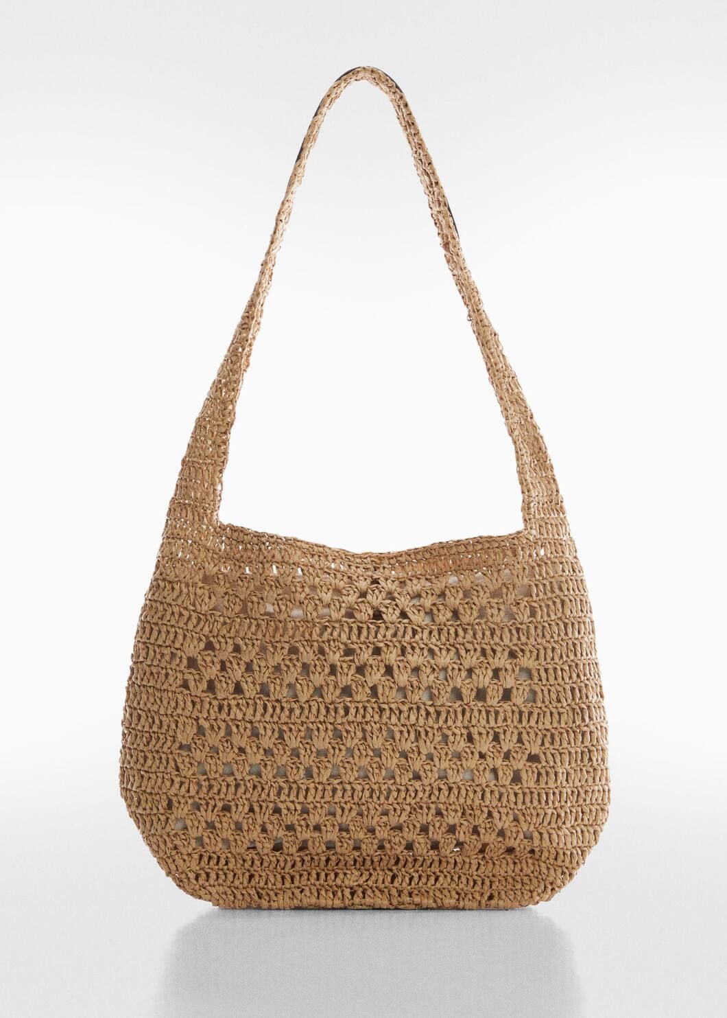 Textured knot handle bag -  Women | Mango USA | MANGO (US)