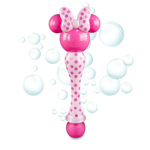 Disney Store Official Minnie Mouse Light-Up Bubble Wand - Perfect for Kids & Fans, Authentic Design, Ideal for Outdoor Play & Parties, Durable & Safe for All Ages | Amazon (US)
