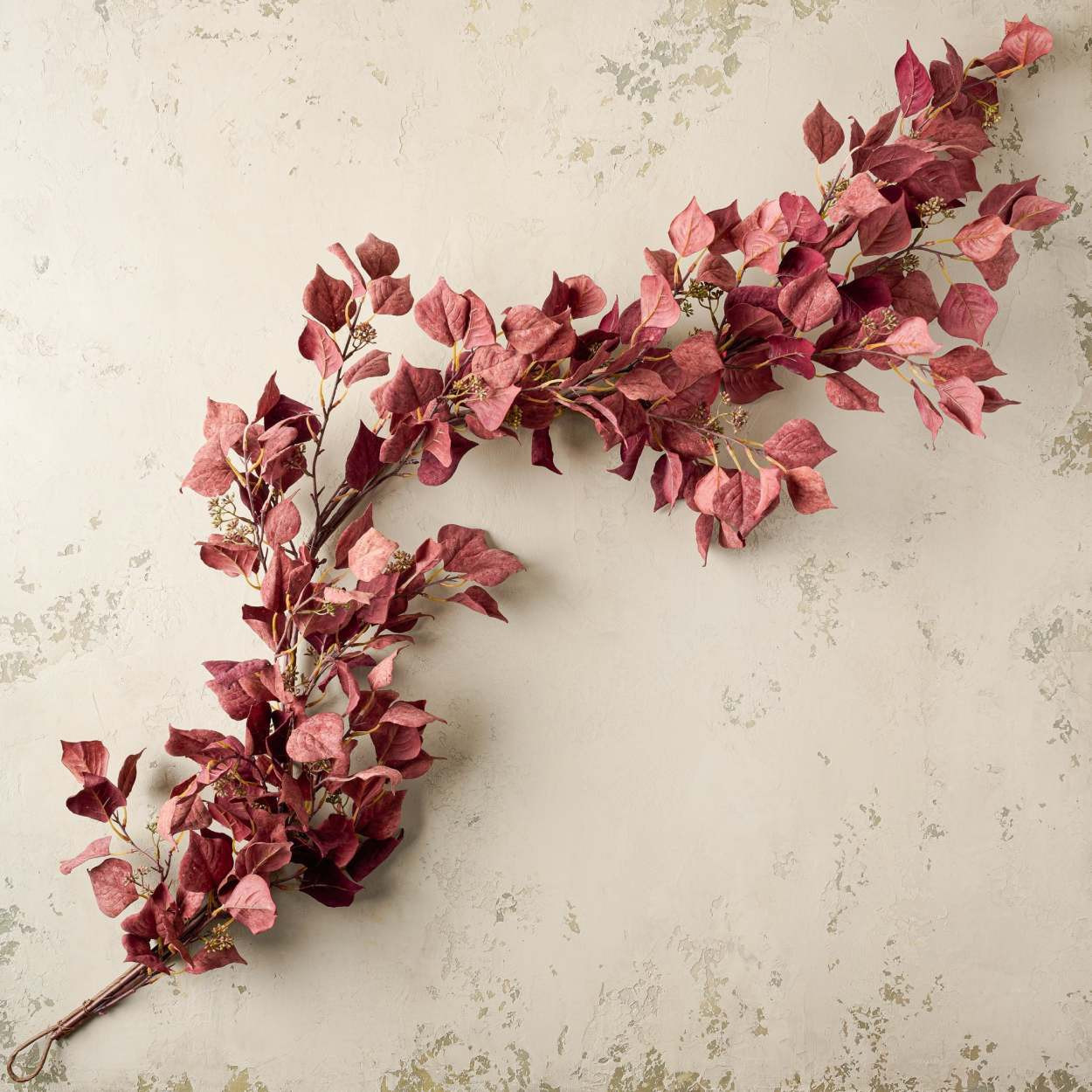 Burgundy Silver Dollar Eucalyptus Garland | Magnolia