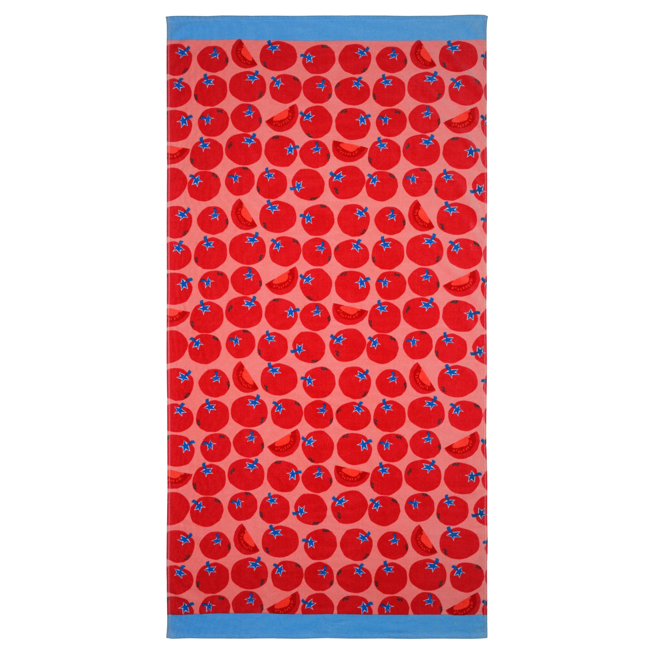 Mainstays Cotton-Blend Beach Towel, 72 x 36 in, Tomato Stand - Walmart.com | Walmart (US)