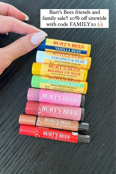 20% off all Burt’s Bees with code FAMILY20 !!! Love all their balms & lip shimmers 😍 @burtsbees #burtsbees #burtsbeespartner 

#LTKbeauty #LTKsalealert