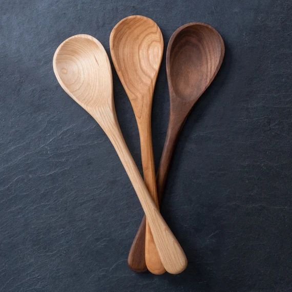 Handmade Wooden Spoons  12 Cooking Spoon Hand Carved Made | Etsy | Etsy (US)