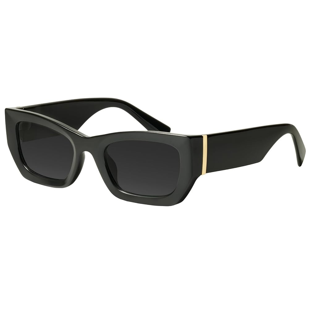 mosanana Retro Cat Eye Rectangle Polarized Sunglasses for Women Chunky Style MS52370 | Amazon (US)