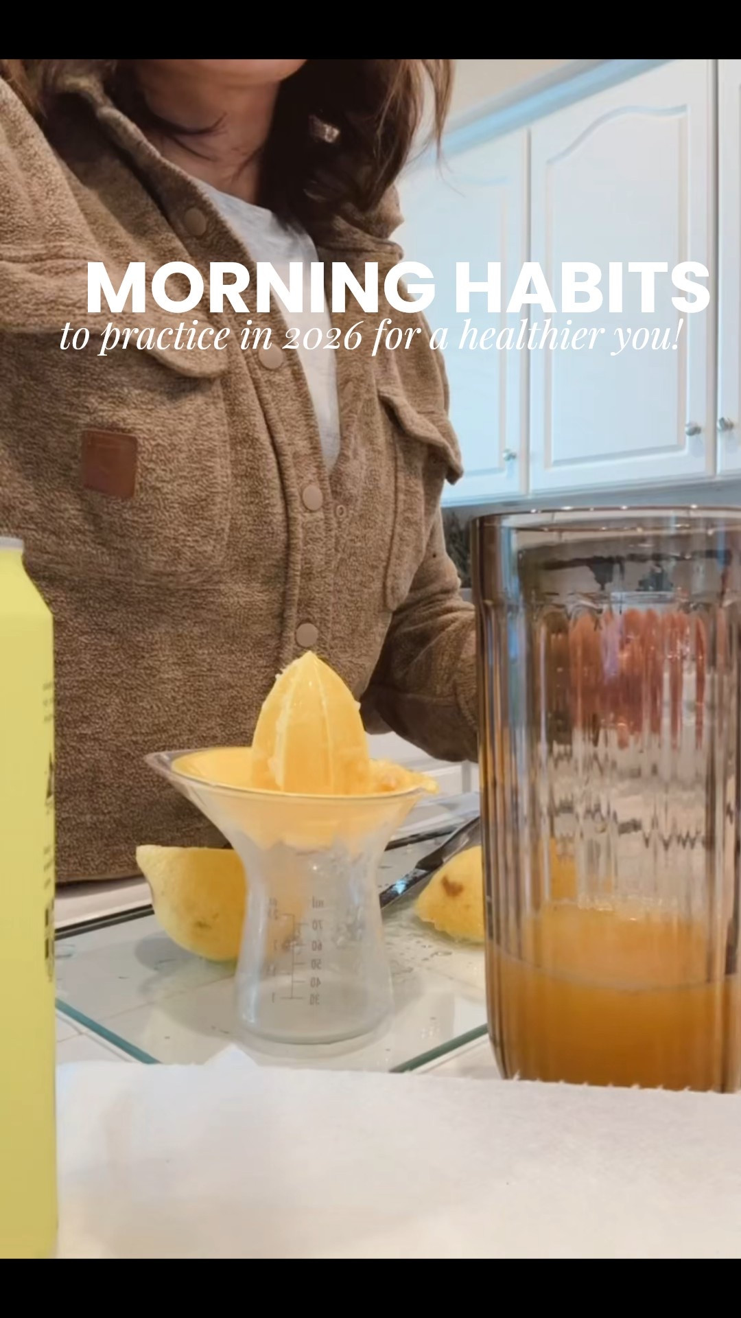 Morning hydration without the BS. 🍊🍋 Two oranges, 1/2 lemon, coconut water, mineral salt—because electrolytes > excuses. Slightly chilled (I’m a mom, not an ice queen). Poured into a cute glass tumbler from Target. 

This one drops Jan 11—shop my links for all the things 🍋 

#LTKBeauty #LTKmorningroutine #LTKselfcare