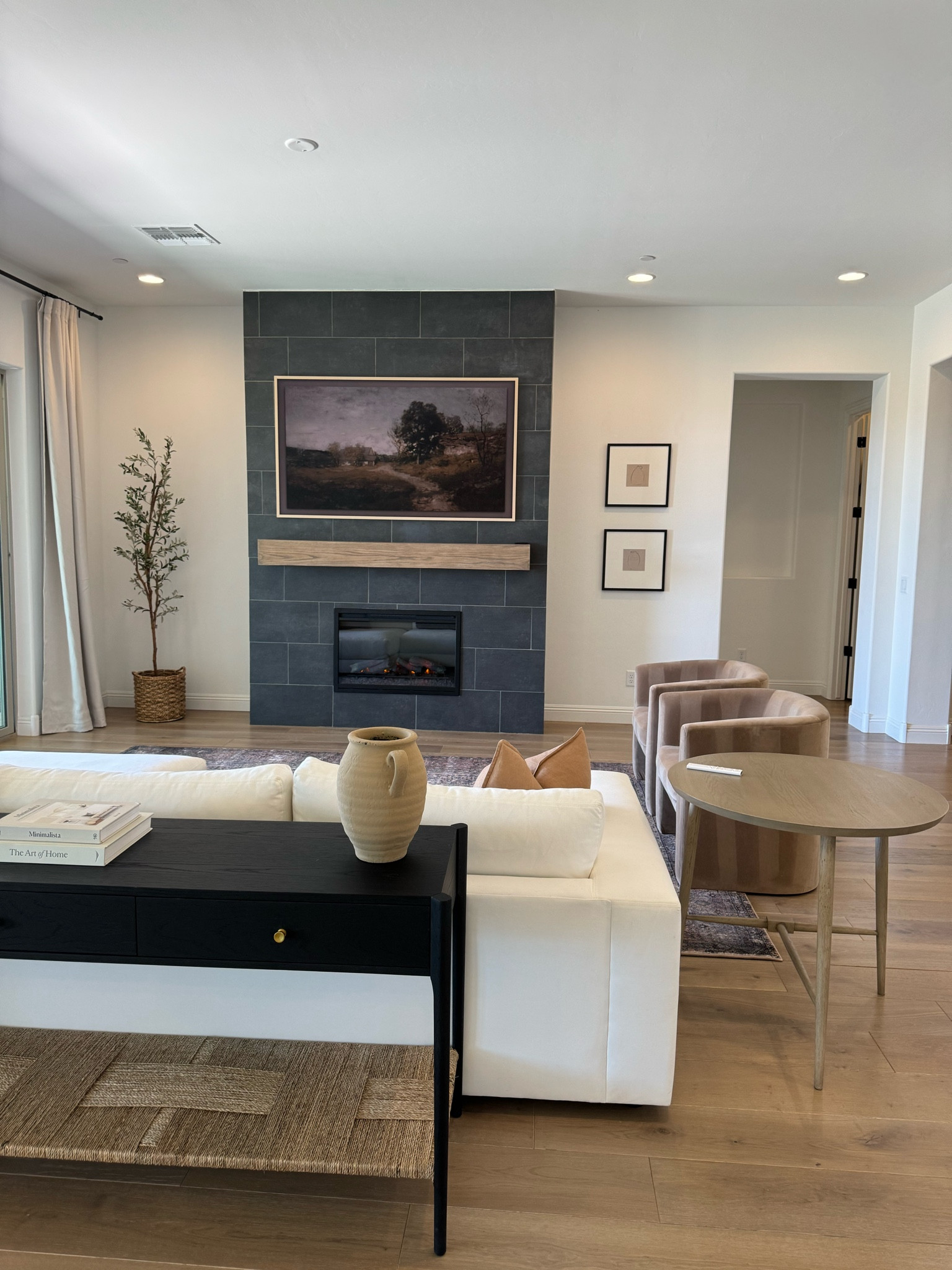 Our living room vision is slowly coming together. But I appreciate all the phases. The McGee & Co. console table is timeless with our Pottery Barn sofa. 

#LTKhome