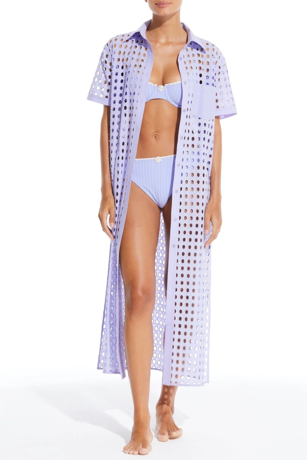 The Eyelet Oxford Tunic Maxi | Solid & Striped