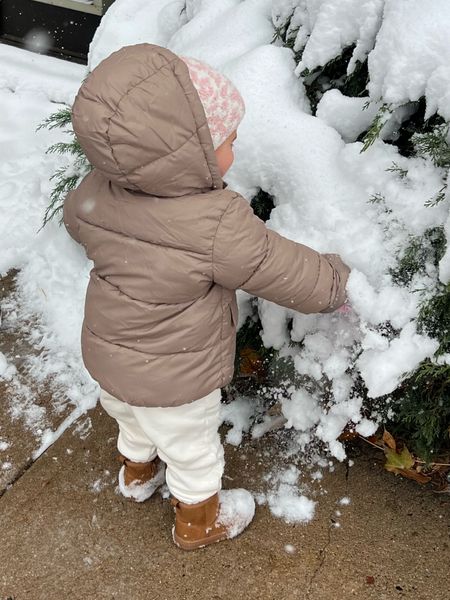 Snow day!! Toddler winter outfit - fletchers pants are part of a sweat suit from Zara and the beanie was a gift! 

#LTKfamily #LTKbaby #LTKSeasonal