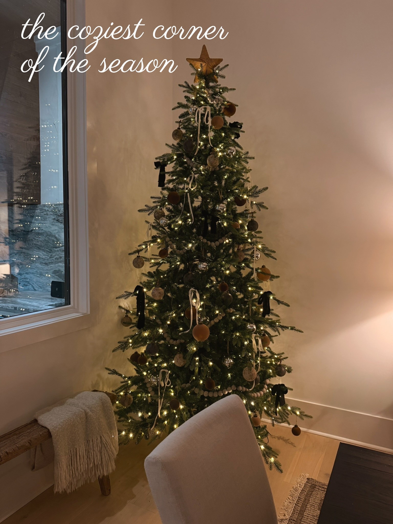 Proof that neutrals can feel just as festive 🎄✨

This Modern Classic tree is all about layers of soft light, golden ornaments, and rich textures — creating warmth without overpowering the space. Every detail adds that quiet holiday charm we love 🤎

#porcheandco #modernclassic #christmastreeinspo #holidaydecor #neutralchristmas #cozyinteriors #timelessdesign #modernclassicinterior #interiorstyling #holidayhome #interiorinspo #warmneutrals #holidayvibes #christmasaesthetic #homedecor

Do you want to bring our dreamy Modern Classic style interior design into your own home? 🏡 You’re in luck! Reserve our Online Interior Design packages today -> https://porcheandco.com/edesign ✨ We can’t wait to work with you & design your home with #porcheandco


#LTKHome #LTKStyleTip #LTKHoliday