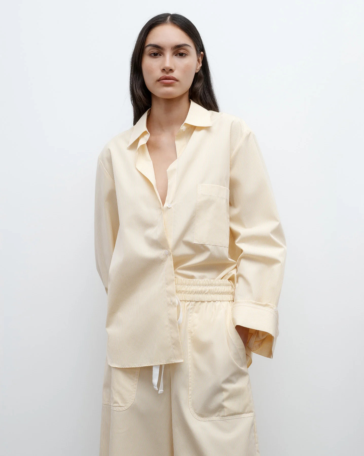 Next Morning Shirt in Cotton Banker Stripe | TWP