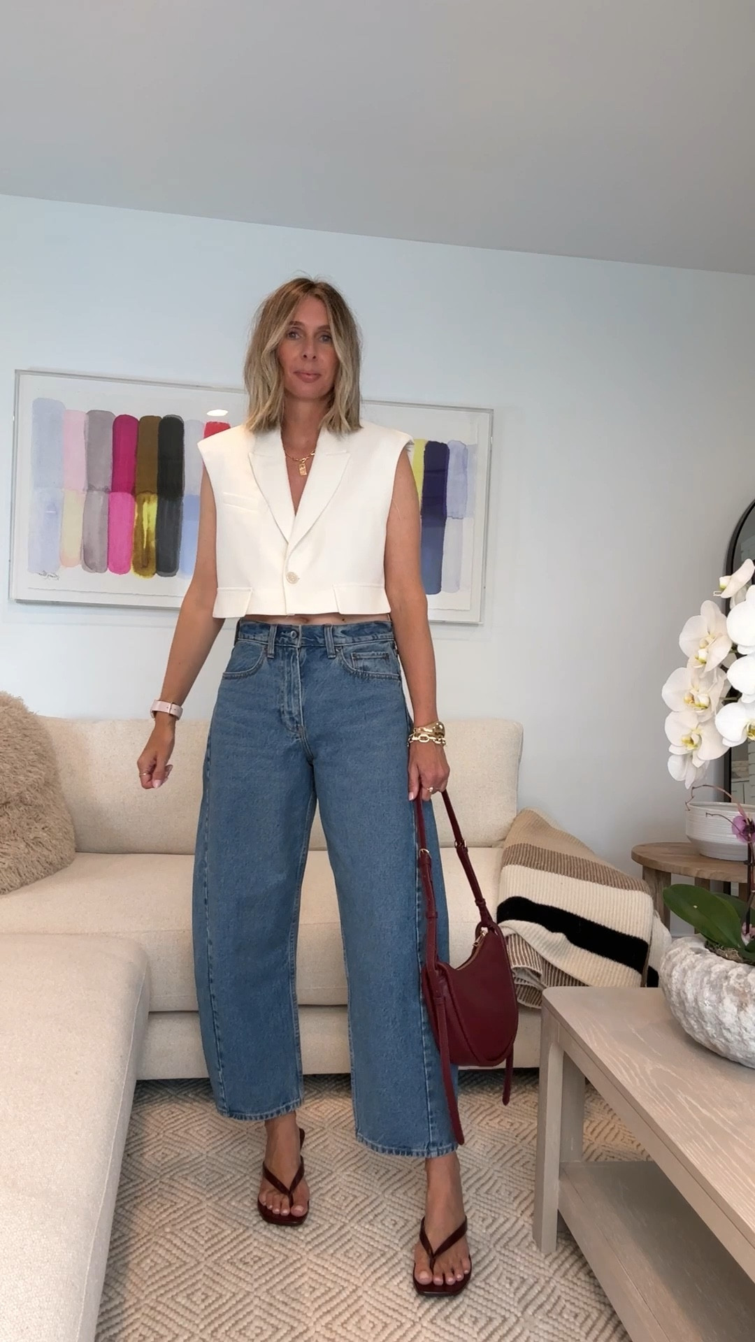 jeans and a going out top! obsessed with this whole look. chic and so cool! 

jeans are abercrombie. wearing size 27. size down. vest is zara. wearing the medium. shoes are walmart. $20 and perfection! 


date night. girls night. barrel jeans. effortless style. night out!

#LTKOver40 #LTKShoeCrush #LTKFindsUnder100