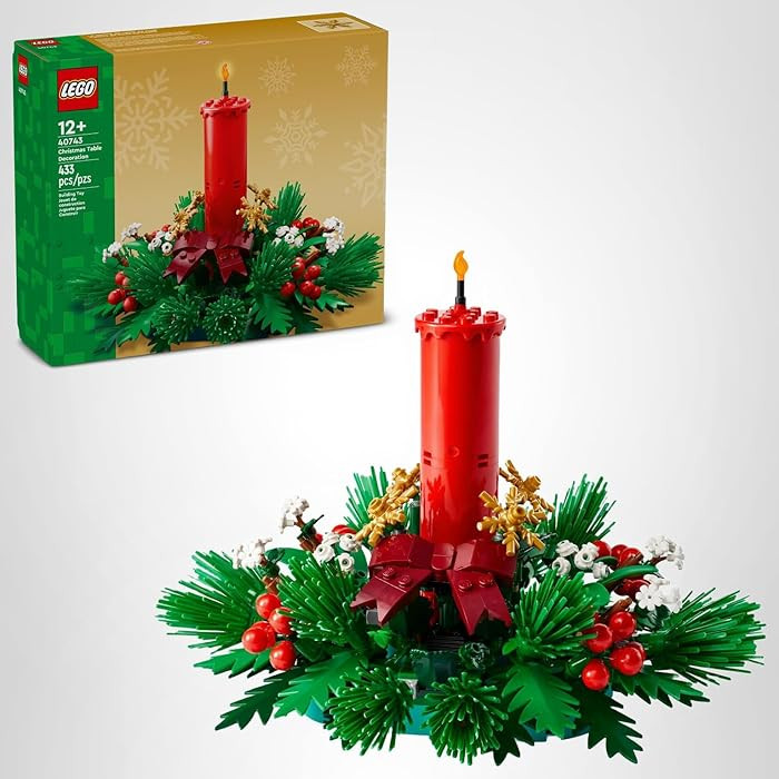 LEGO Christmas Table Decoration Building Toy for Kids - Brick-Built Holiday Centerpiece & Festive... | Amazon (US)