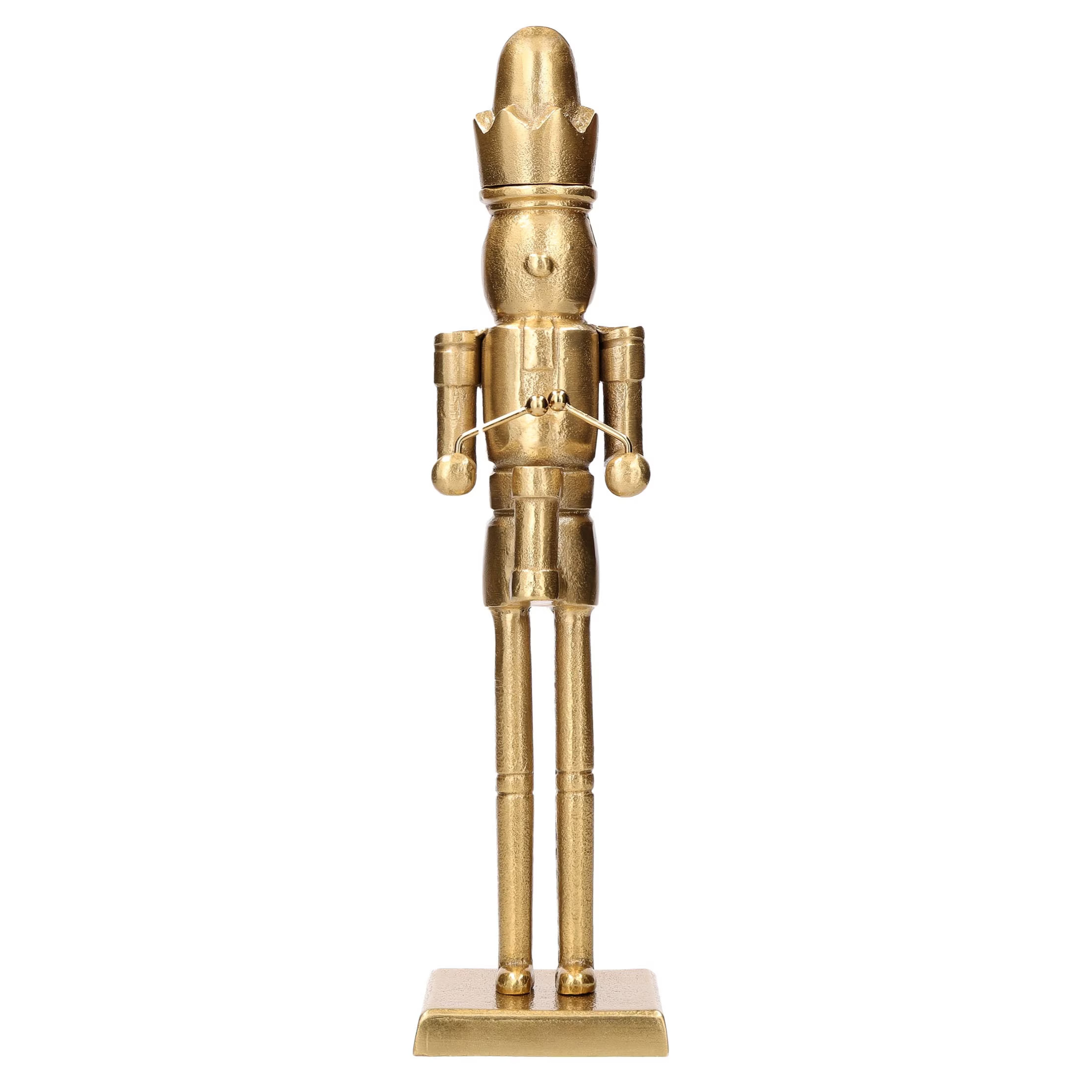 Metal Nutcracker Christmas Decoration, Gold, 14.5", by Holiday Time | Walmart (US)