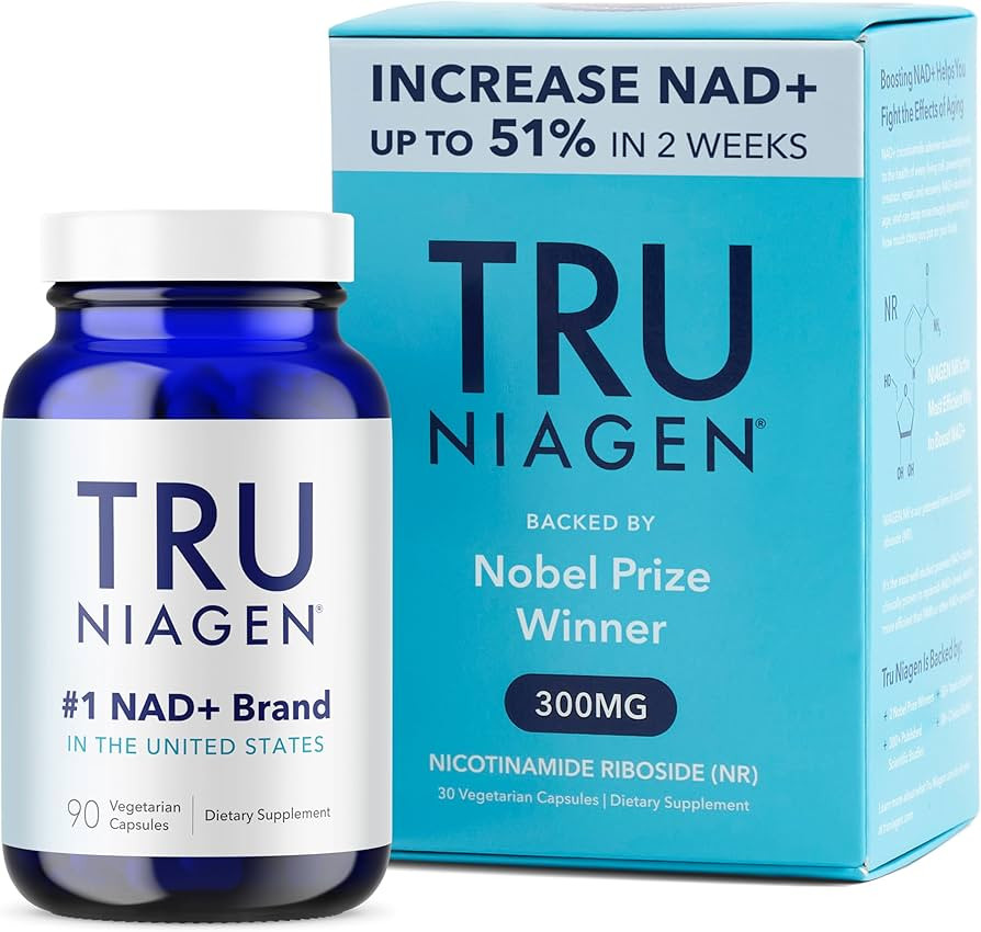 TRU NIAGEN Patented NAD+ Supplement for Anti Aging and Cell Regeneration, 300 mg Niagen, 90 Servi... | Amazon (US)