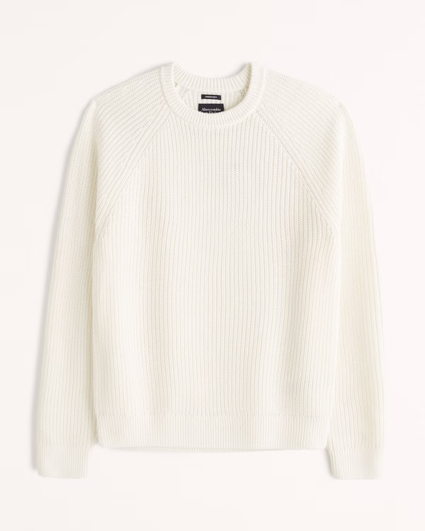 Men's Cotton Stitch Crew Sweater | Men's Tops | Abercrombie.com | Abercrombie & Fitch (US)