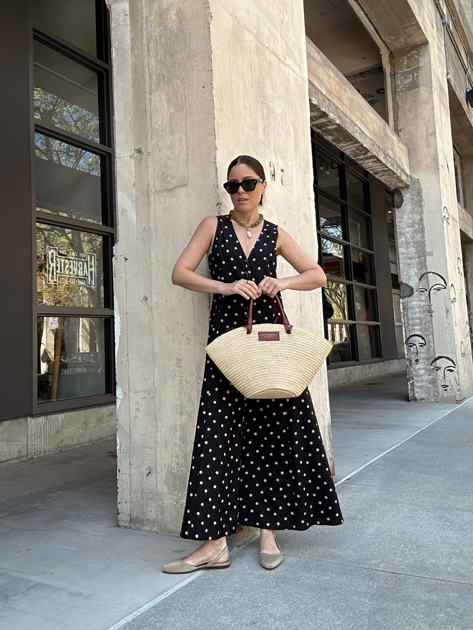 Spring outfit idea for this heatwave 🌾 linen dress (4), raffia bag, sling back flats ftts 

#LTKSeasonal #LTKootd #LTKFestival