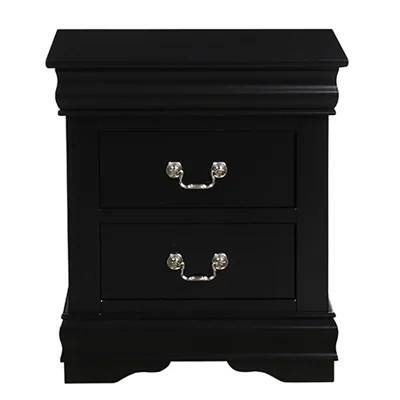 Traditional Black Nightstand For Bedroom - 2 Drawers And A Timeless Feel 2 In Modern Elegance Meets Design | Wayfair North America