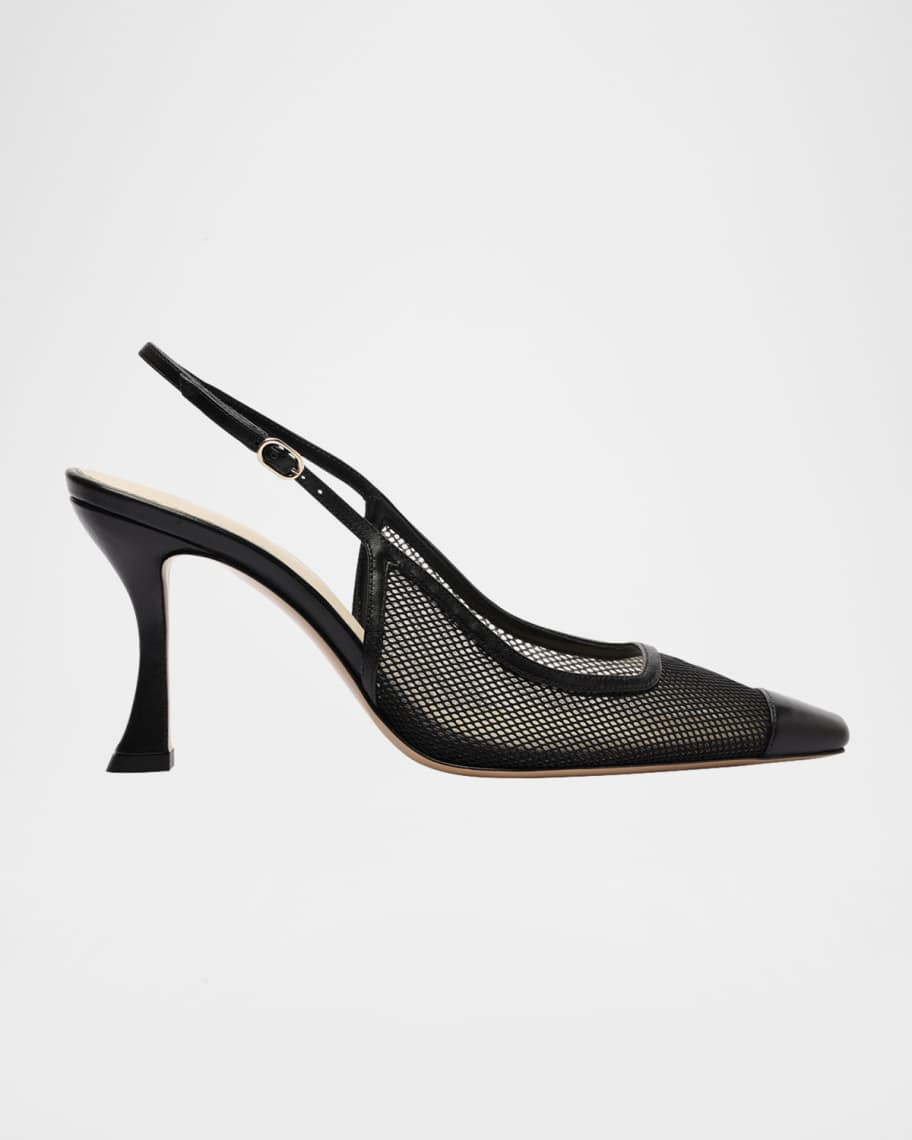 Alexandre Birman Olivia Mesh Slingback Pumps | Neiman Marcus