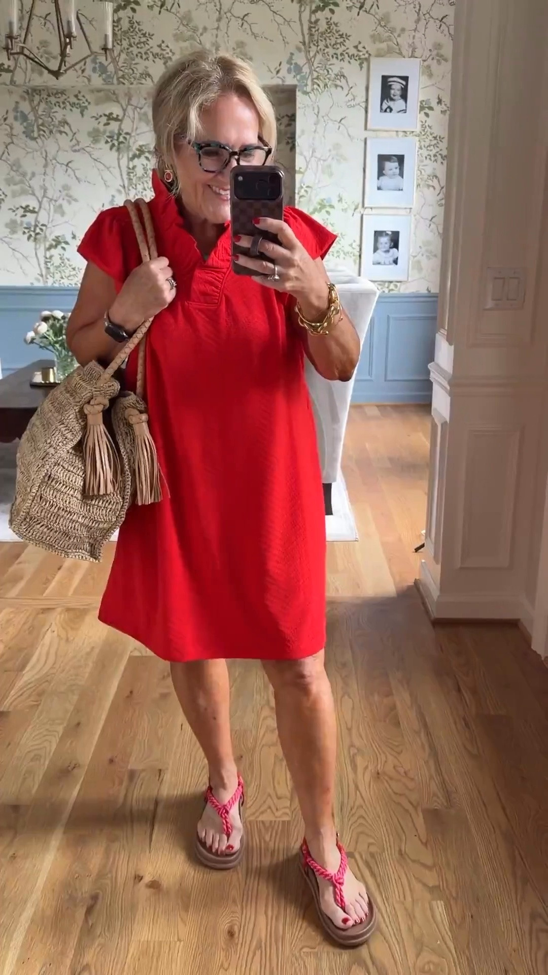 This textured knit dress is lightweight with just the right amount of structure, making it one of those easy dresses you’ll reach for again and again. I’m wearing a medium. If you’re looking for another color, be sure to tap the turquoise dress link! A few of my Julie Vos pieces are from the sample sale.

💡 LTK MADE EASY
❤️ Heart = Support my posts
🔖 Save = Get sale & restock alerts
📋 Lists = Keep favorites organized
📲 Share = Send to yourself for later
💬 Comment = Ask me anything